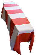 Red and White Striped Coffin Drape image 0