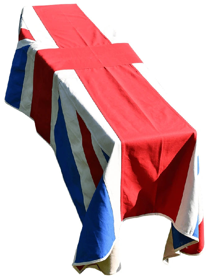 United Kingdom Aged & Vintage Style Cotton Coffin Drape image 0