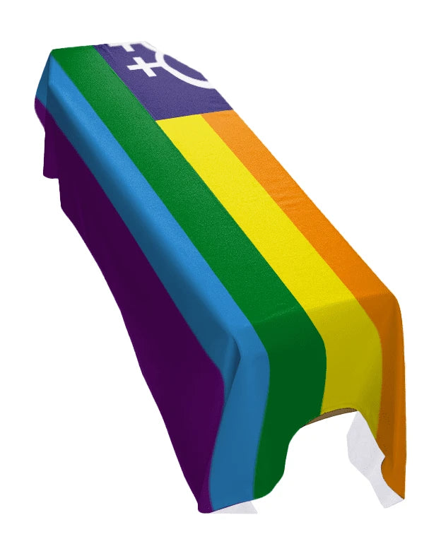 Lesbian Venus Pride Premium Coffin Drape image 0