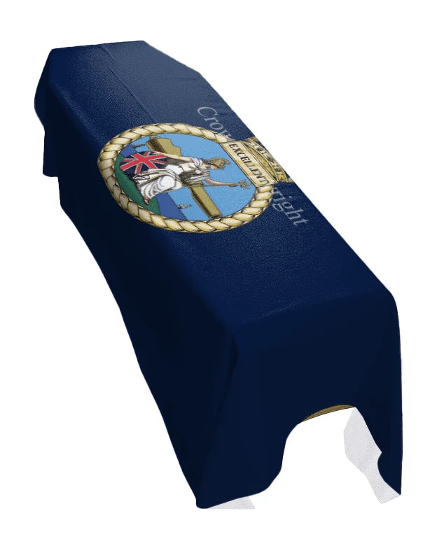 HMS Excellent Premium Coffin Drape image 0