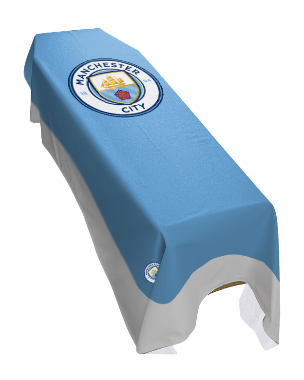 Manchester City Football Premium Coffin Drape image 0