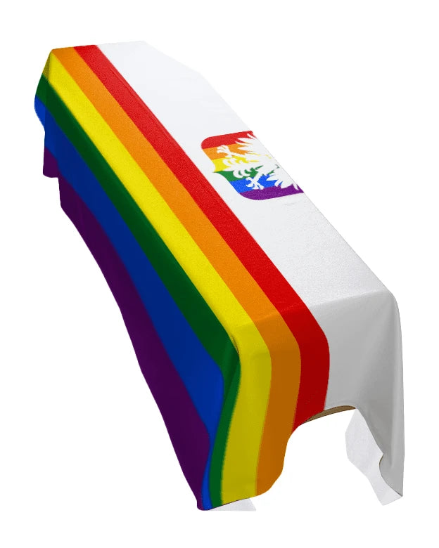 Poland Pride Premium Coffin Drape image 0
