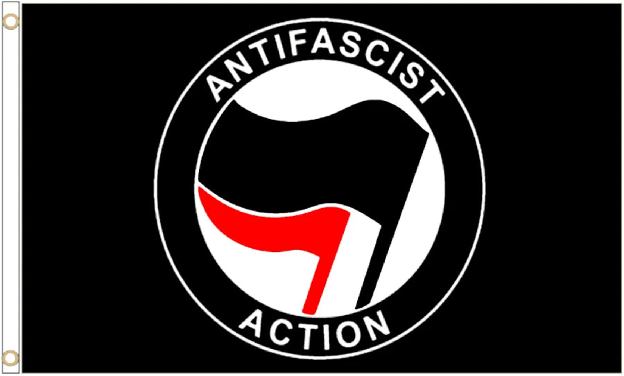 Anti-Facist Action Face Coffin Drape image 4