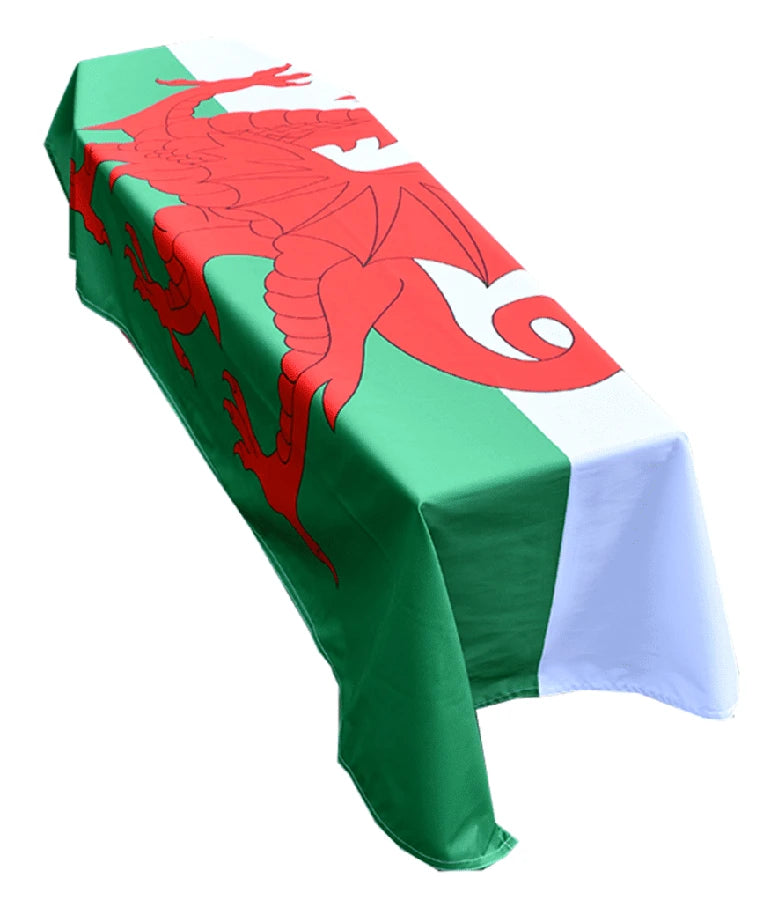 Wales Premium Coffin Drape - Available Now for Dispatch image 0