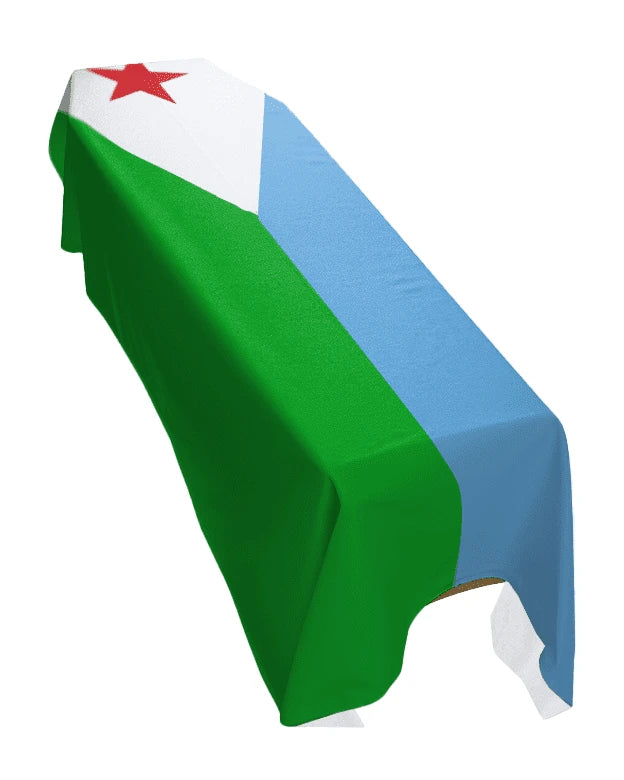 Djibouti Premium Coffin Drape image 0