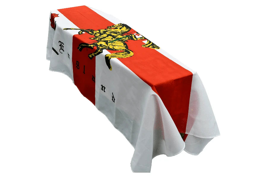 England Rose Coffin Drape image 0