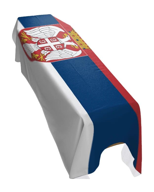 Serbia Premium Coffin Drape image 0