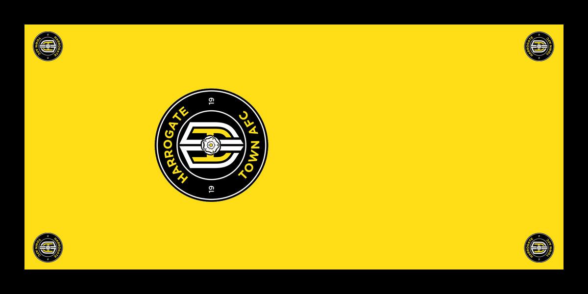 Harrogate Town Football Premium Coffin Drape image 1