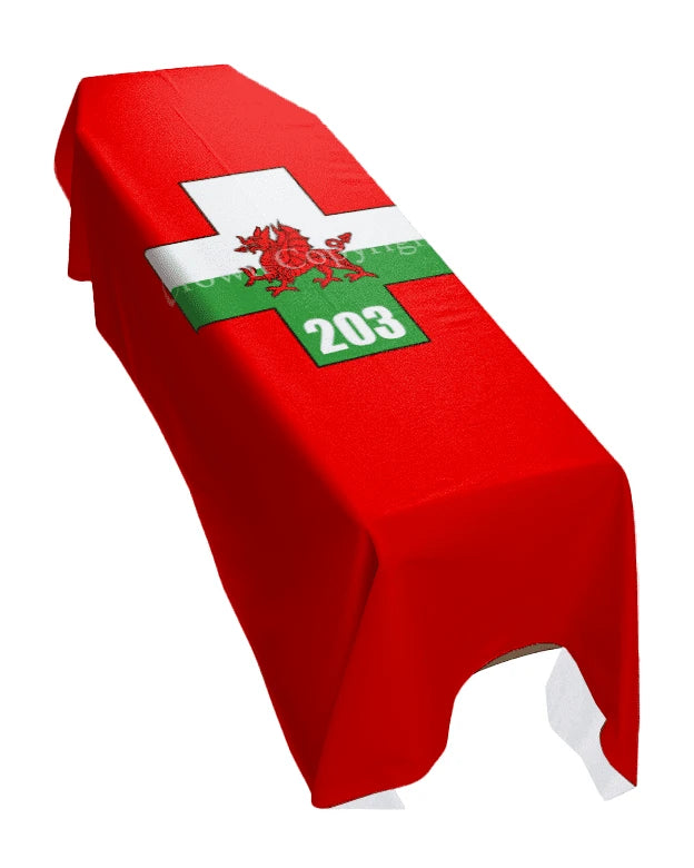 21st Lancer (Portrait) Premium Coffin Drape image 0