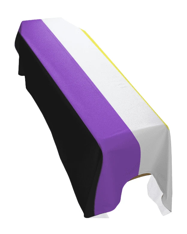 Non-Binary Pride Premium Coffin Drape image 0