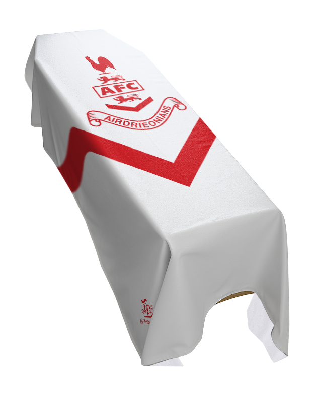 Airdrieonians Football Premium Coffin Drape image 0