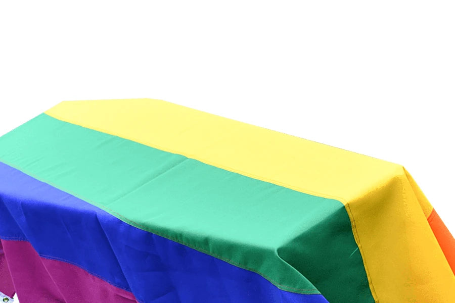 Rainbow LGBTQ Pride Coffin Drape image 2