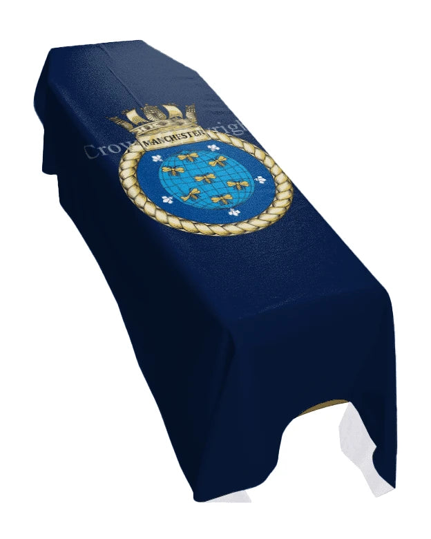HMS Manchester (Portrait) Premium Coffin Drape image 0