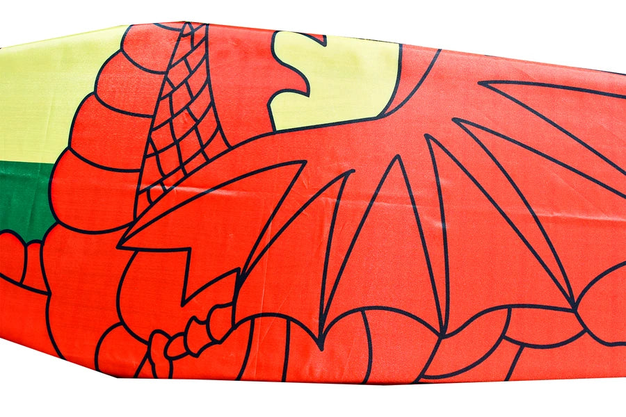 Rainbow LGBTQ Pride Wales Coffin Drape image 2