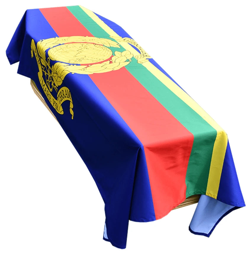 Royal Marines Flag Premium Coffin Drape Landscape - Available Now for Dispatch image 0
