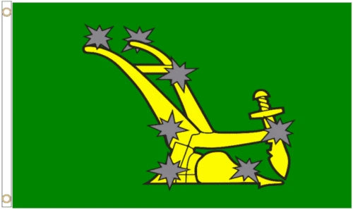 Starry Plough Green Coffin Drape image 4