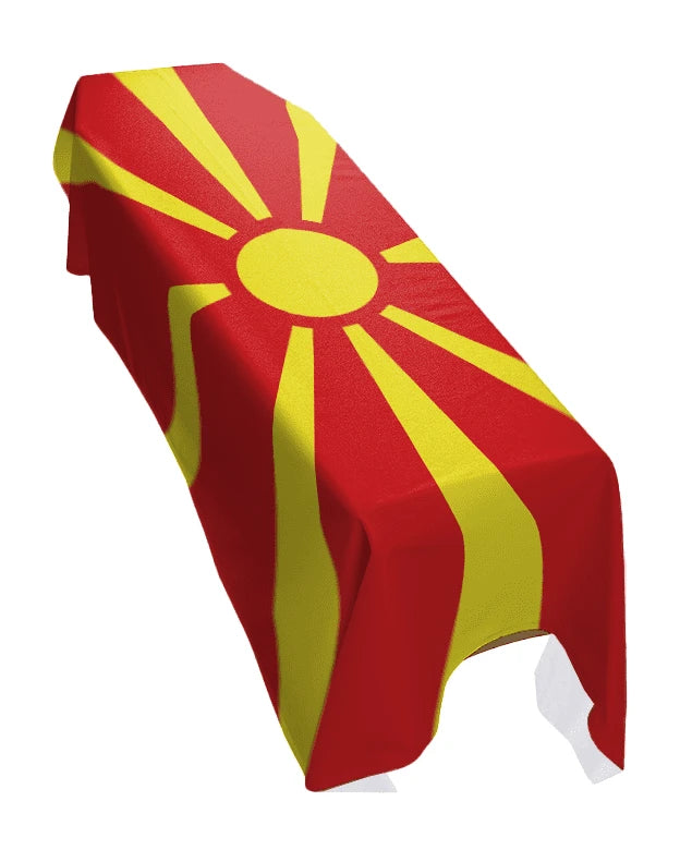 North Macedonia Premium Coffin Drape image 0
