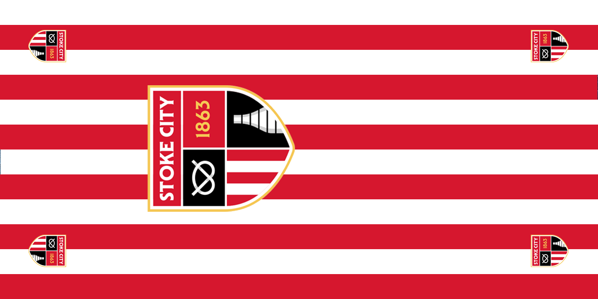 Stoke City Football Premium Coffin Drape image 1