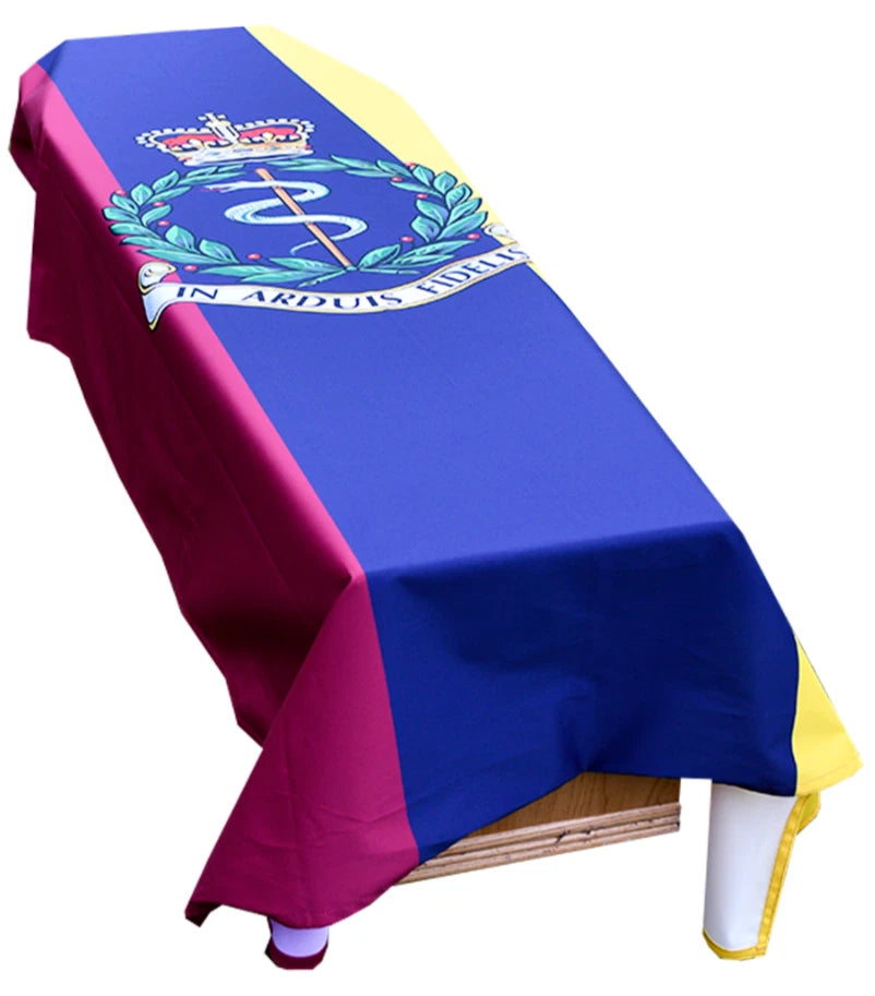 Army Medical Corps British Army Premium Coffin Drape - Available Now for Dispatch image 1