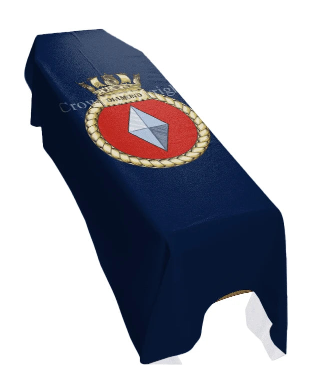 HMS Diamond (Portrait) Premium Coffin Drape image 0