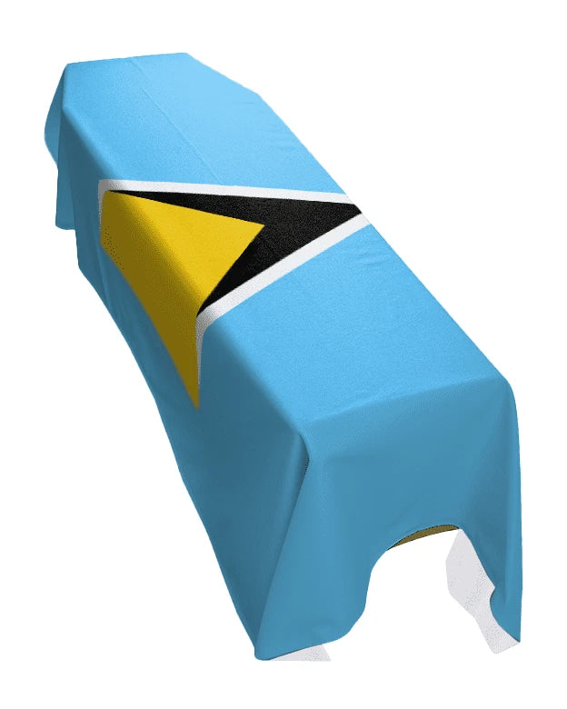 St Lucia Premium Coffin Drape image 0