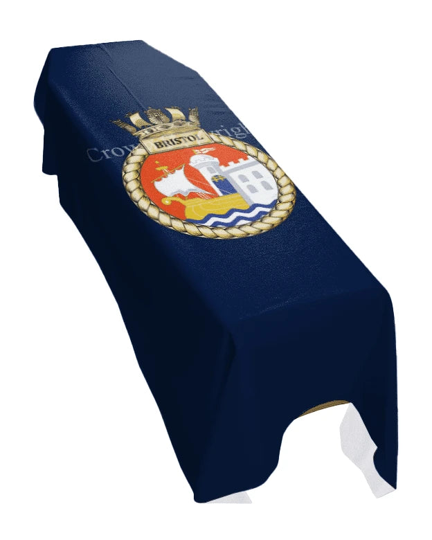 HMS Bristol (Portrait) Premium Coffin Drape image 0