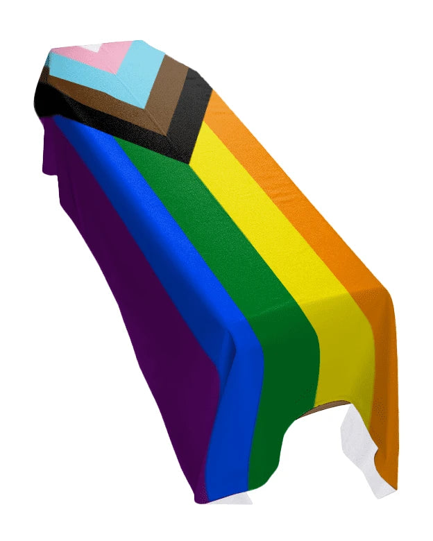Progress Pride Premium Coffin Drape image 0