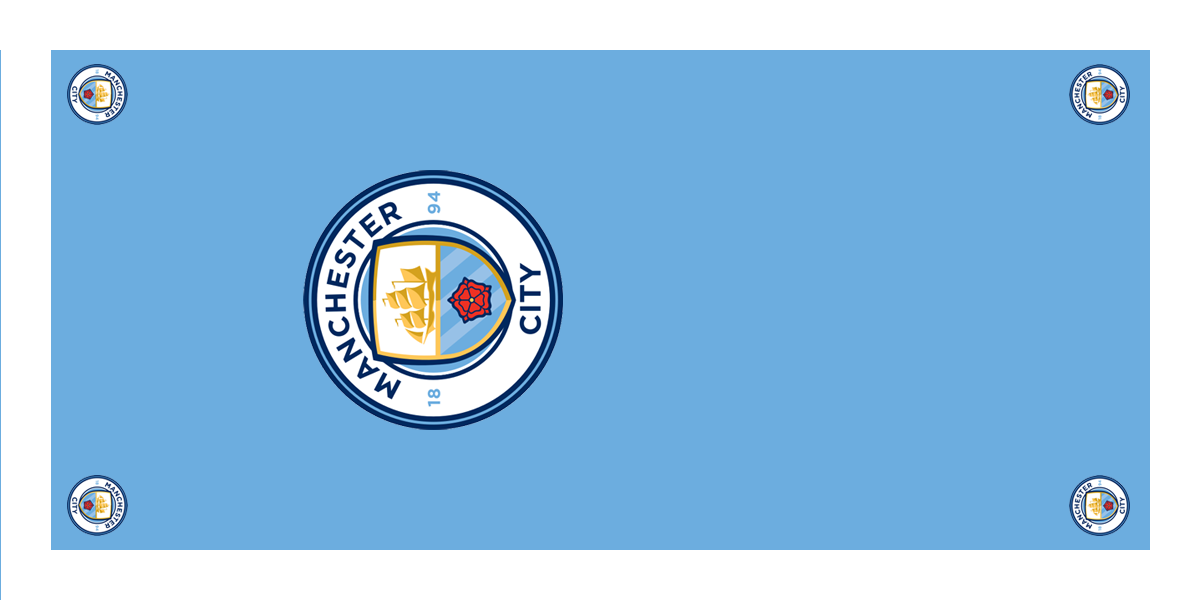 Manchester City Football Premium Coffin Drape image 1