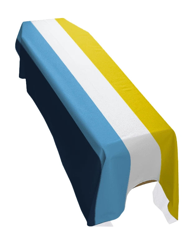 Aromantic Asexual Pride Premium Coffin Drape image 0