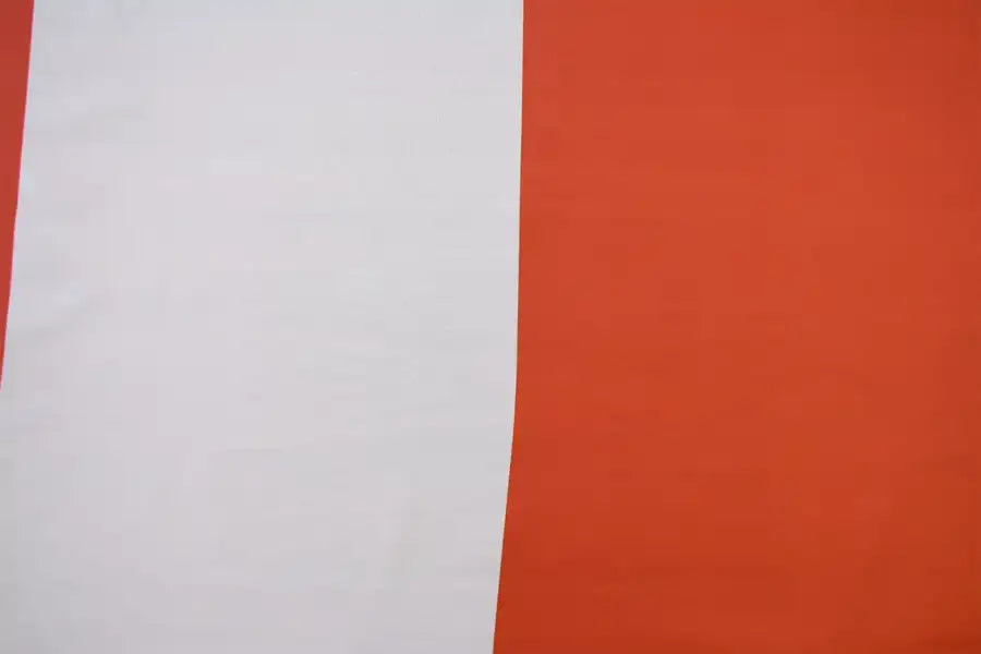 Red and White Striped Coffin Drape image 2