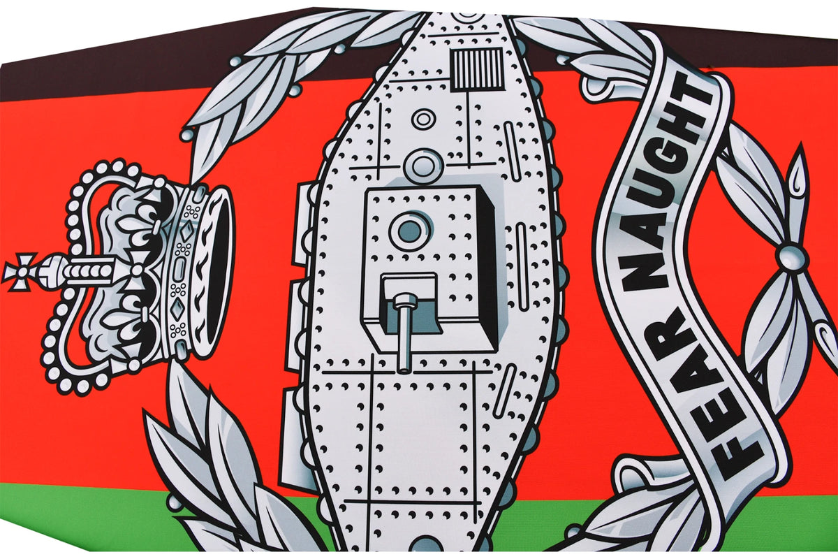 Royal Tank Regiment British Army Flag Premium Coffin Drape image 3