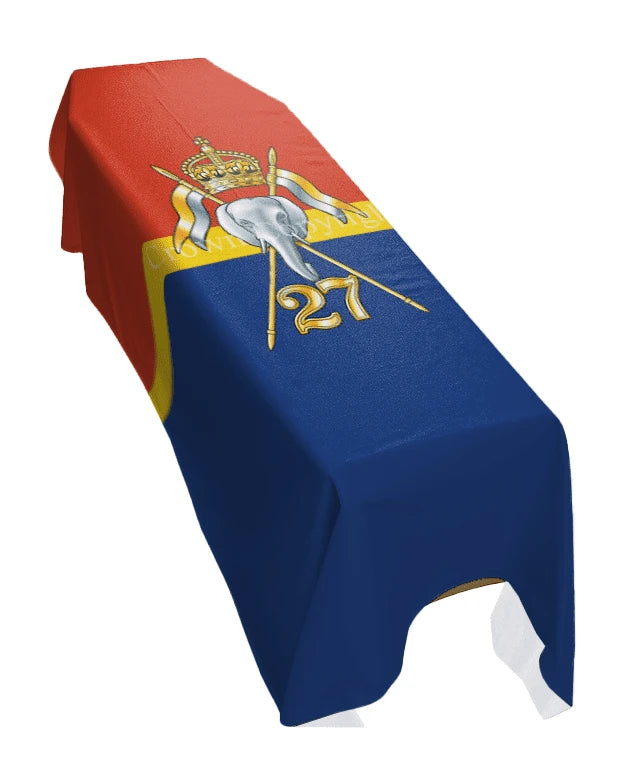 27th Lancers (Portrait) Premium Coffin Drape image 0