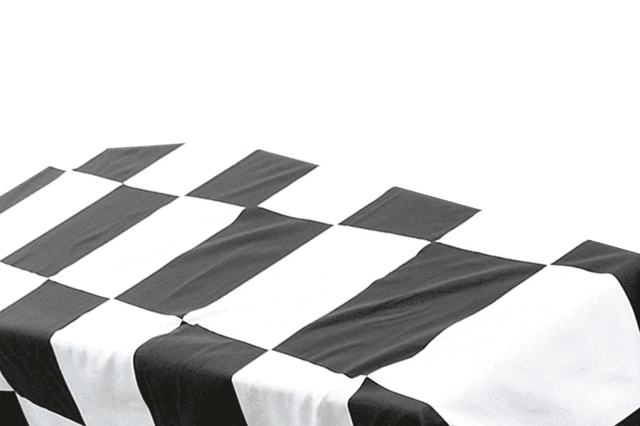 Black and White Checkered Coffin Drape image 2