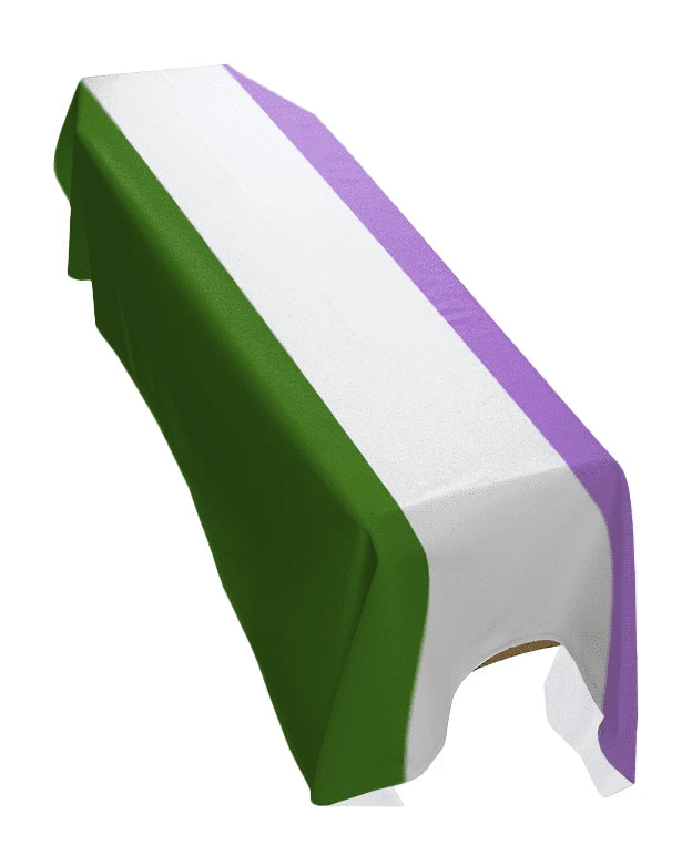 Genderqueer Pride Premium Coffin Drape image 0