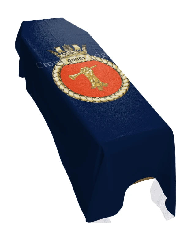 HMS Quorn (Portrait) Premium Coffin Drape image 0