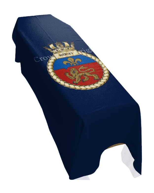 HMS Mersey (Portrait) Premium Coffin Drape image 0
