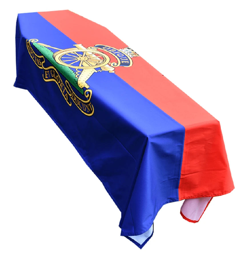 Royal Artillery British Army Flag Premium Coffin Drape image 0