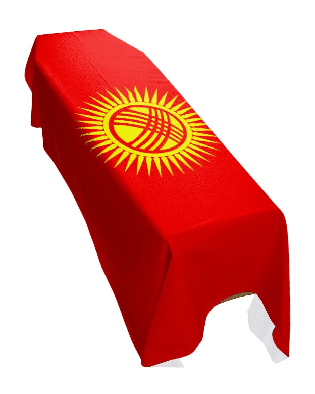 Kyrgyzstan Premium Coffin Drape image 0