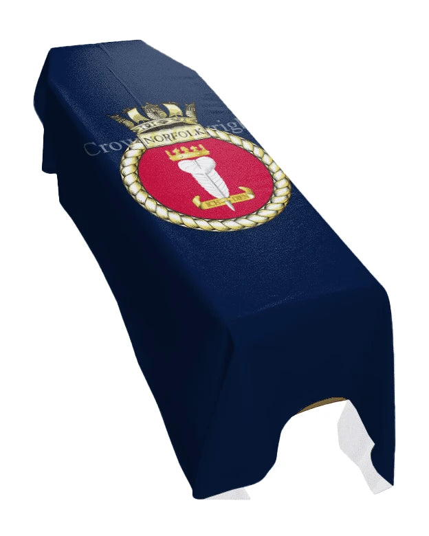 HMS Norfolk (Portrait) Premium Coffin Drape image 0