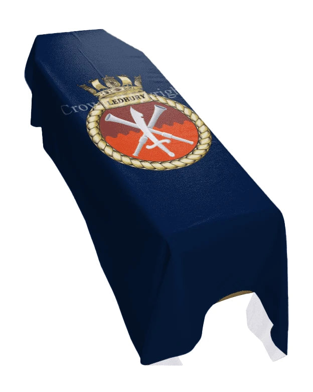 HMS Ledbury (Portrait) Premium Coffin Drape image 0