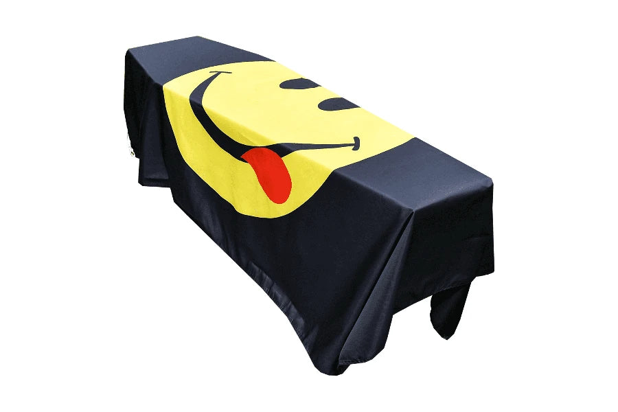 Acid Happy Face Coffin Drape image 0