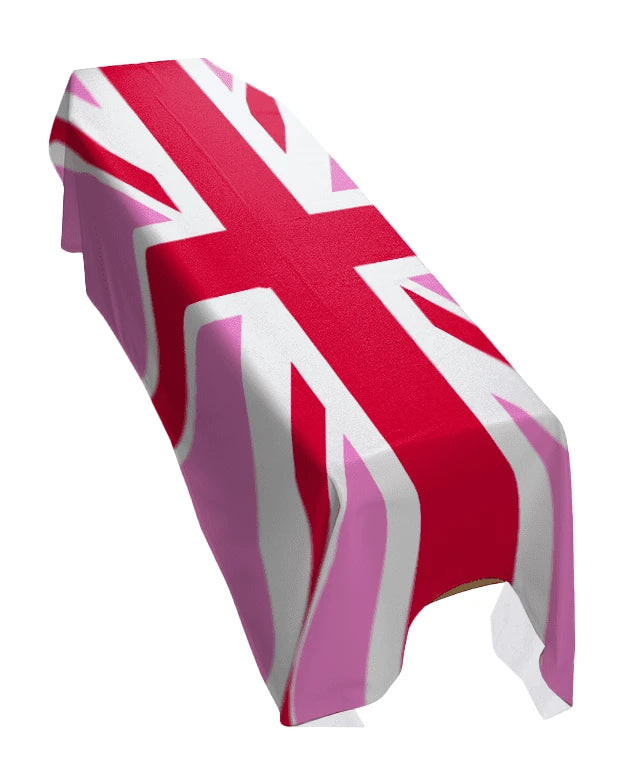 United Kingdom Pink Pride Premium Coffin Drape - Available Now For Dispatch image 0