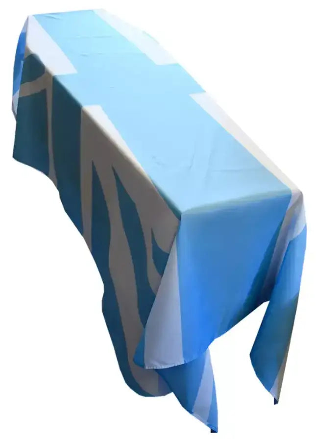 United Kingdom Sky Blue and White Coffin Drape image 0