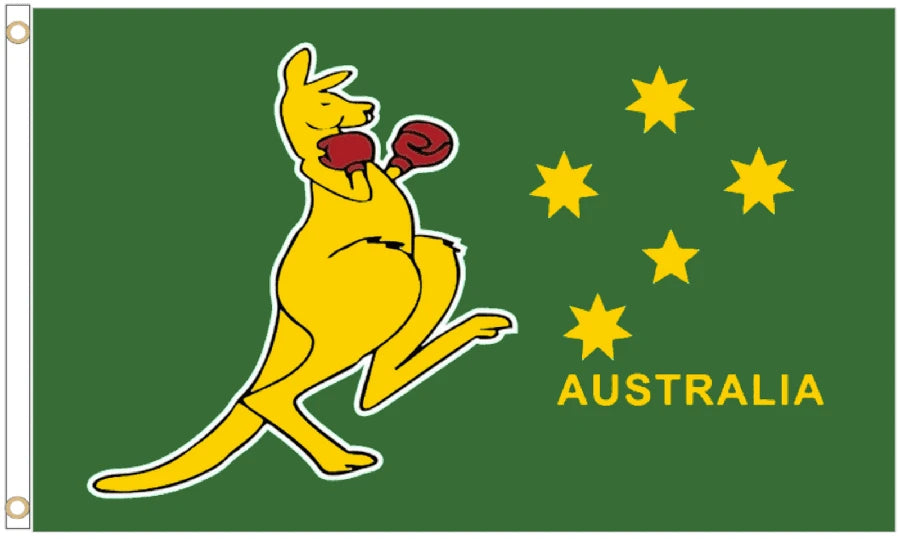 Boxing Kangaroo Coffin Drape image 4