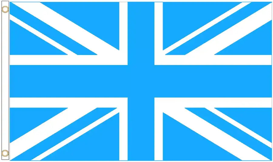 United Kingdom Sky Blue and White Coffin Drape image 4