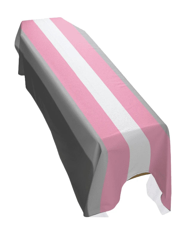 Demigirl Pride Premium Coffin Drape image 0