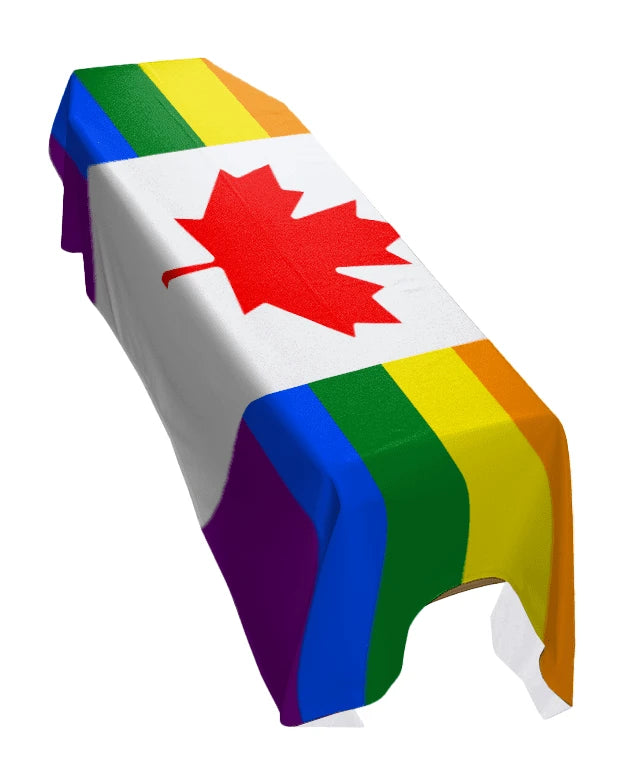 Canada Pride Premium Coffin Drape image 0