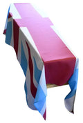United Kingdom Claret and Sky Blue Coffin Drape image 0