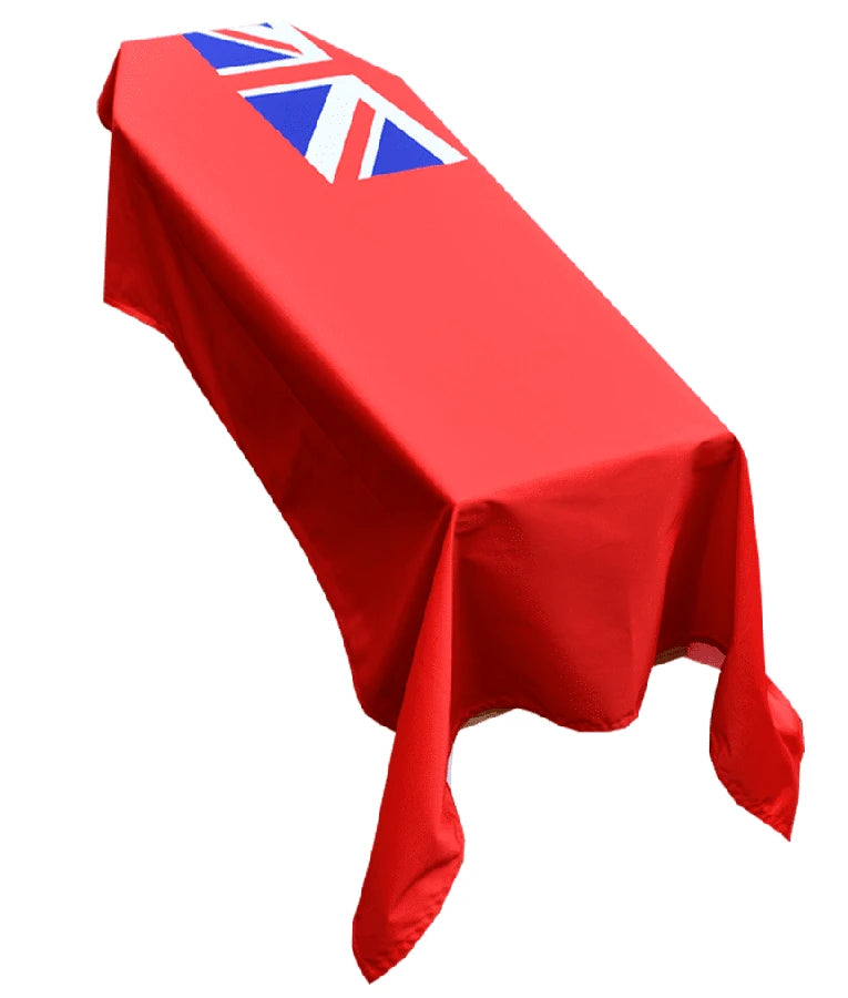 Red Ensign Premium Coffin Drape - Available Now for Dispatch image 0