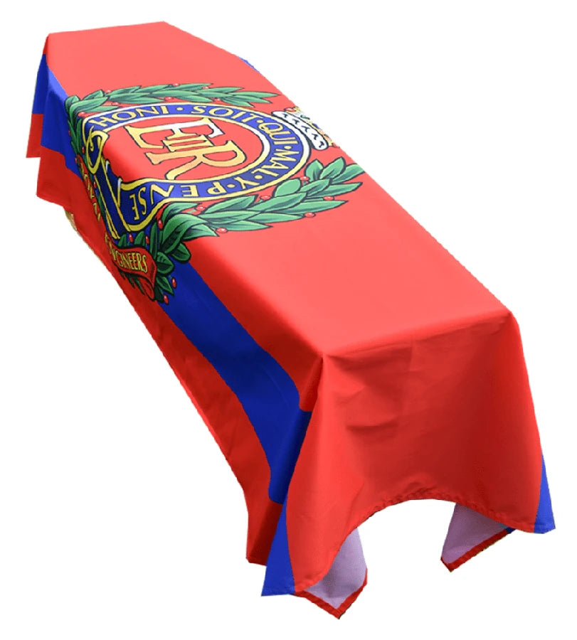Royal Engineers British Army Premium Coffin Drape - Available Now for Dispatch image 0
